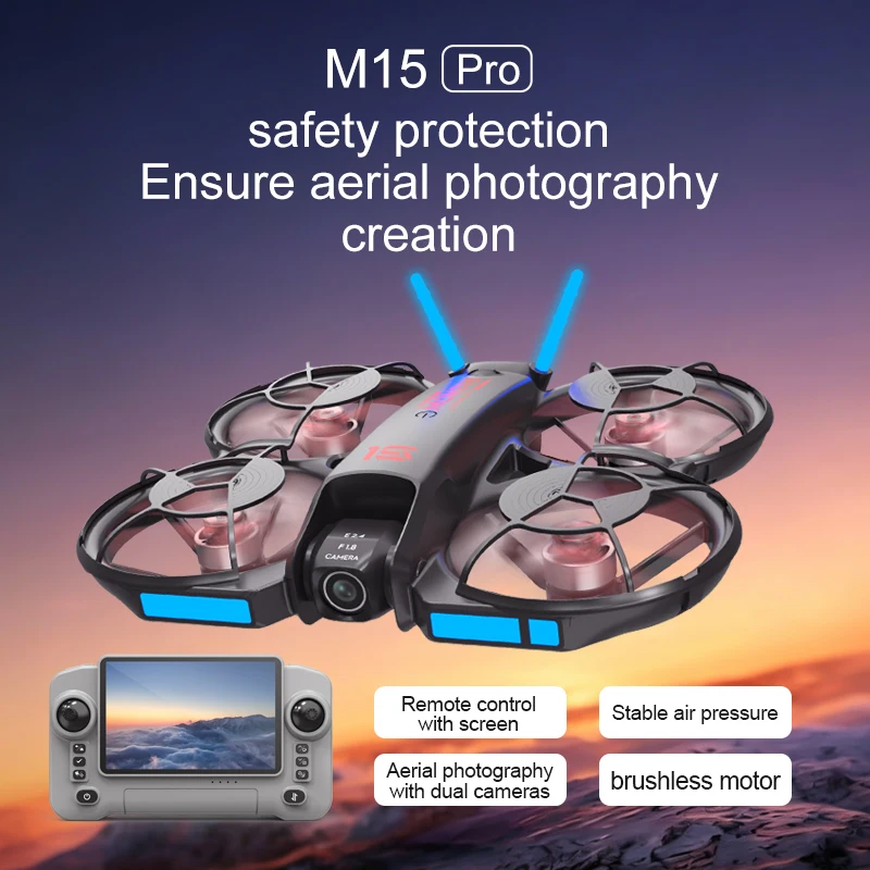2026 New M15 FPV Drone with Sc - Rc Helicopter Case review and price